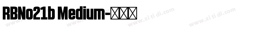 RBNo21b Medium字体转换
